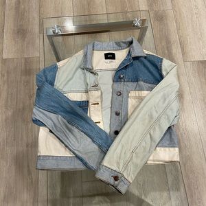 BDG Multicolored patchy denim jacket